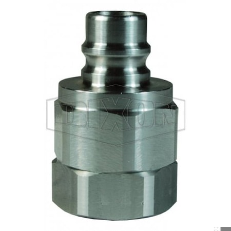 Dixon 316SS 1/4 in H-NIPPLE, 1/4 in NPTF V2F2-SS-E